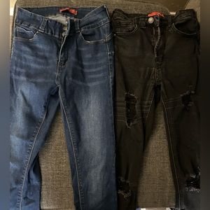 Wax skinny jeans 2 pairs